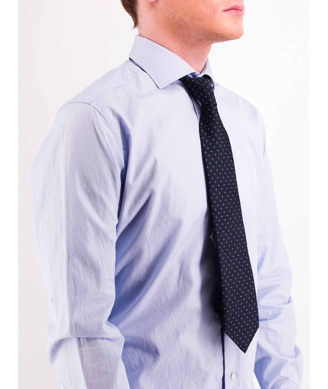 HACKETT Темно-синий шелковый галстук, фото 3