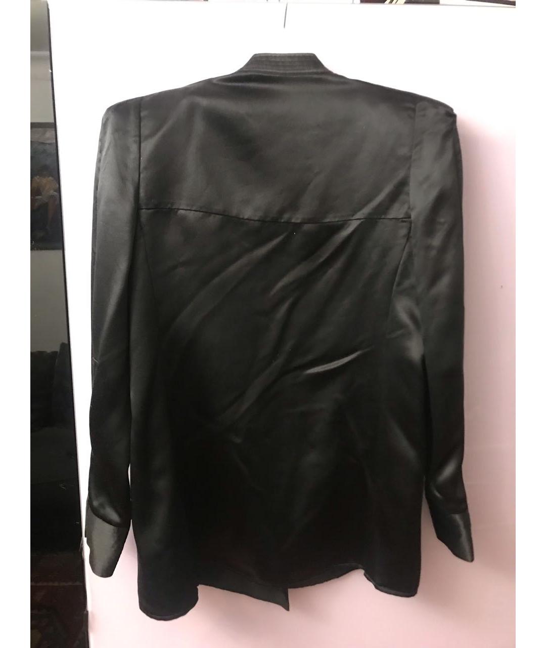 BALMAIN Черный шелковый жакет/пиджак, фото 2