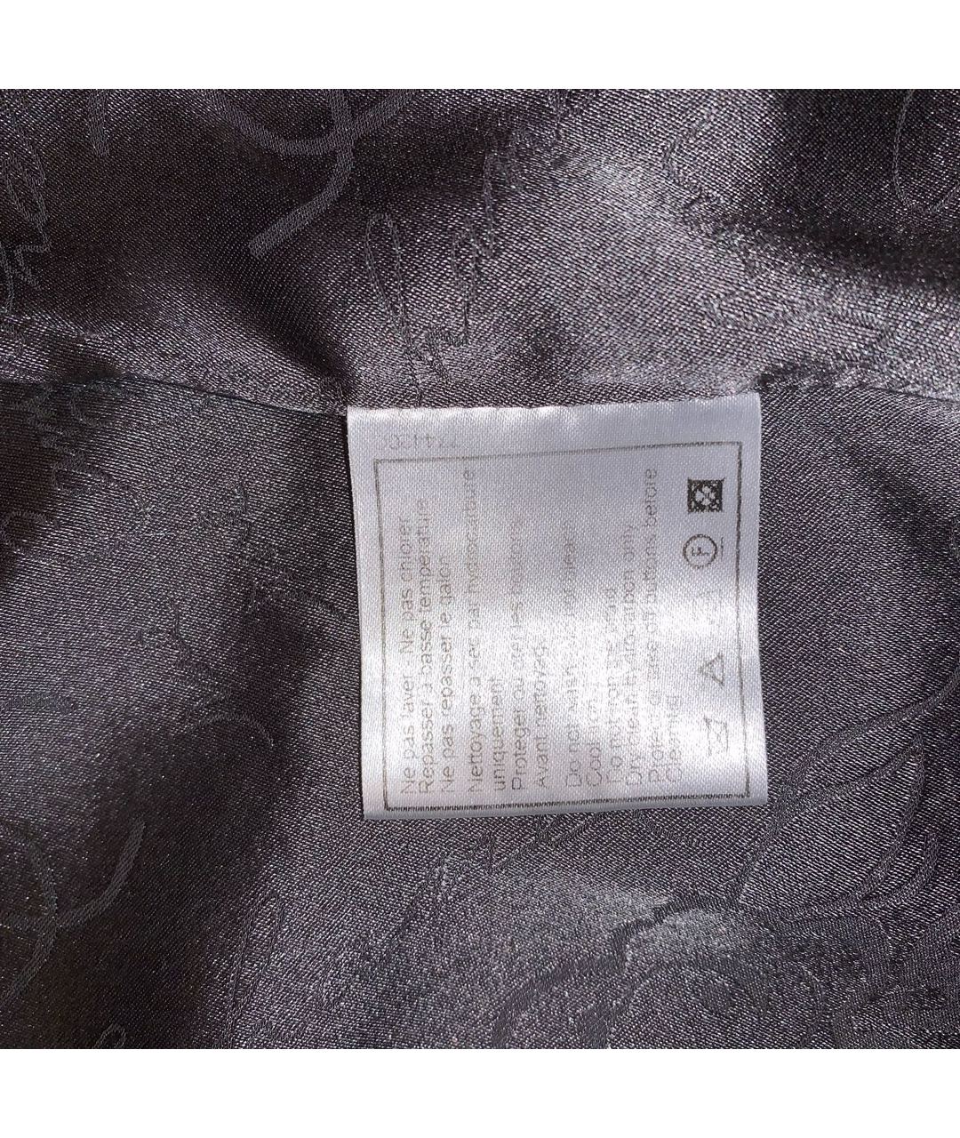 CHANEL PRE-OWNED Антрацитовое шерстяное пальто, фото 7