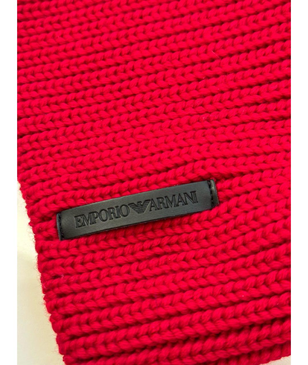EMPORIO ARMANI Красная шапка, фото 3