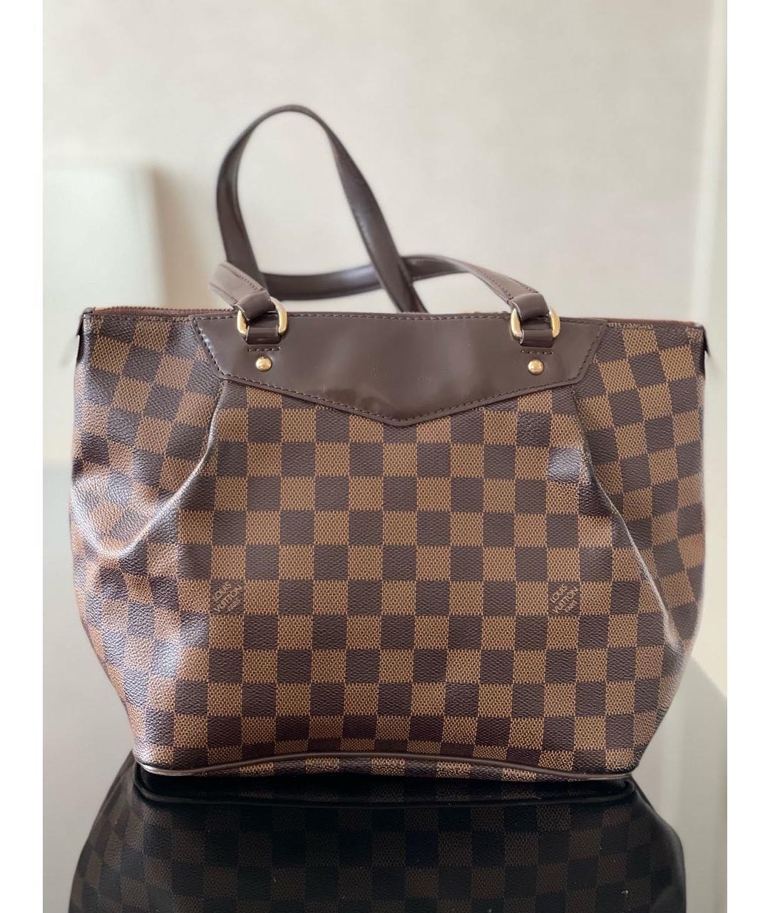 LOUIS VUITTON Коричневая сумка с короткими ручками, фото 8