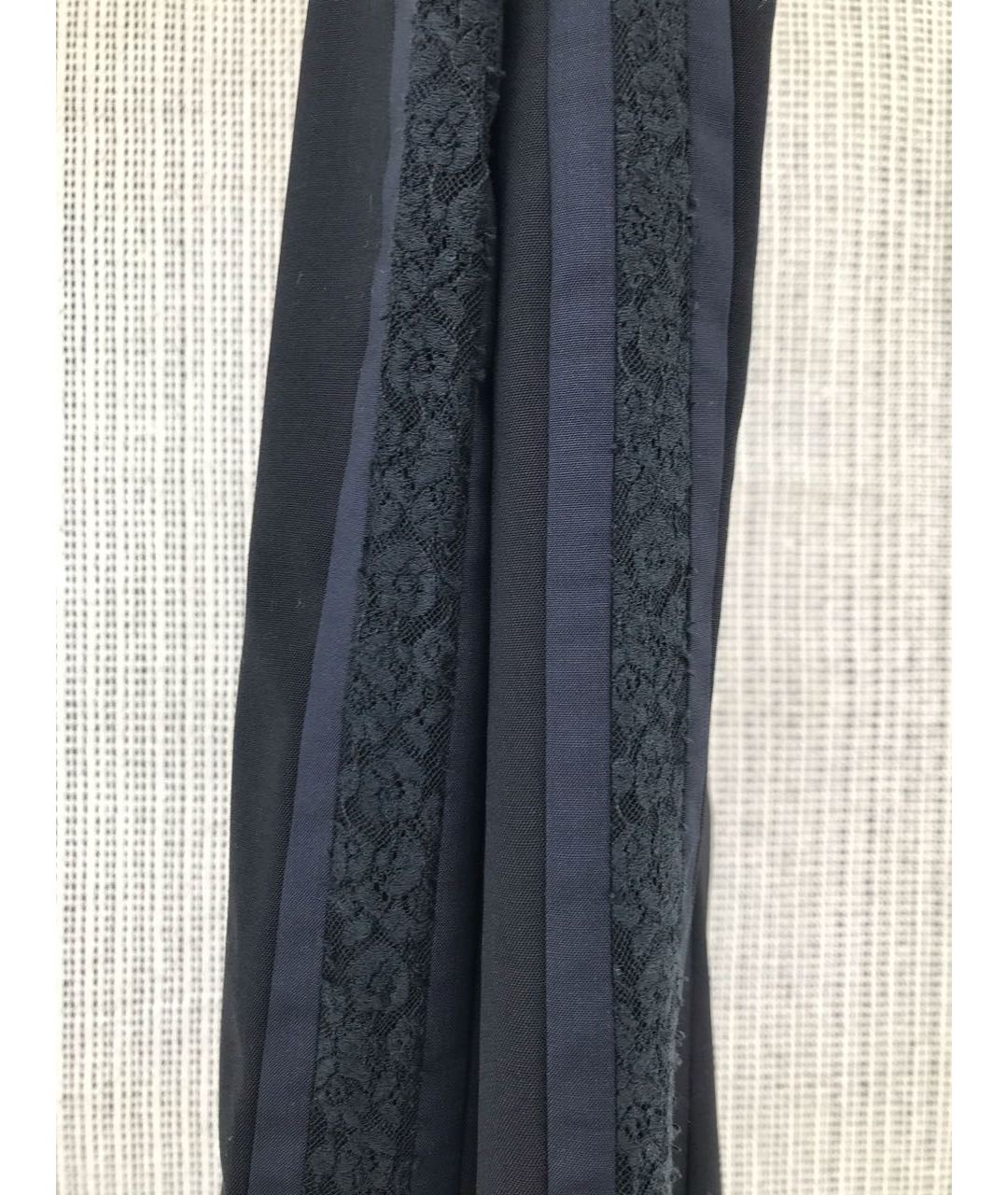 PRADA Темно-синие шерстяные прямые брюки, фото 6
