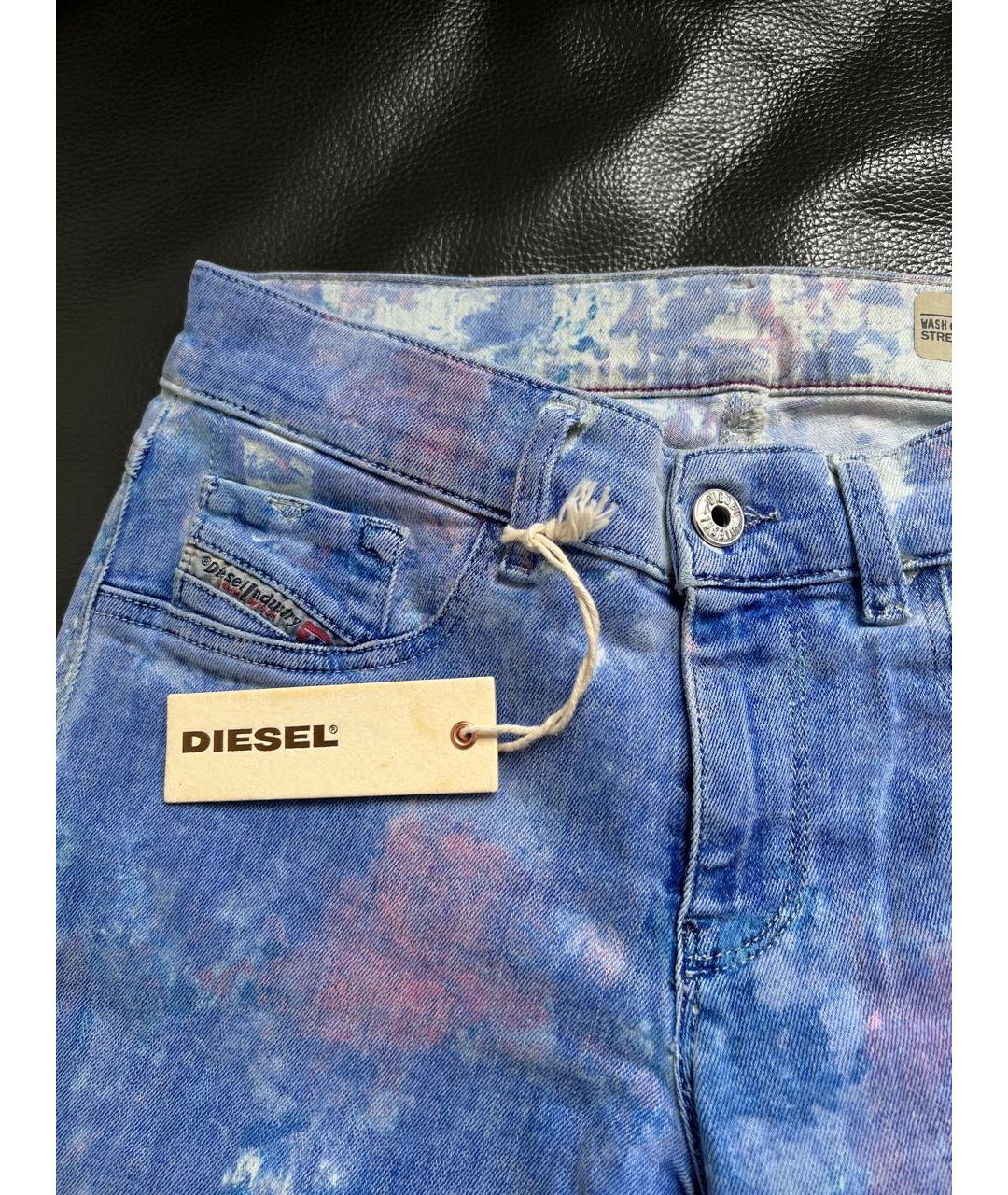 DIESEL Мульти хлопко-эластановые джинсы слим, фото 5