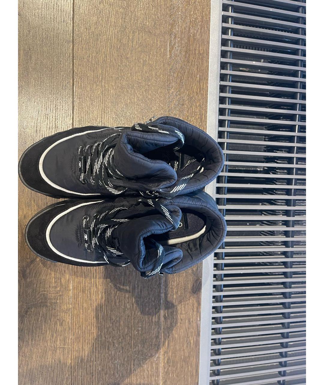 CHANEL PRE-OWNED Черные синтетические кроссовки, фото 3