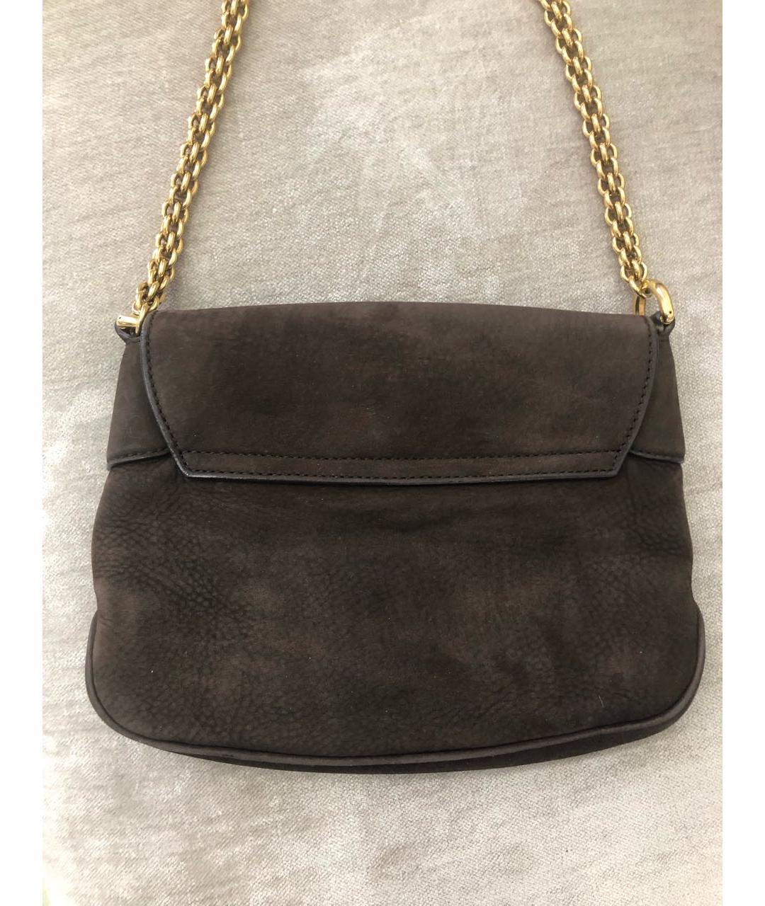 GUCCI Коричневая замшевая сумка через плечо, фото 2