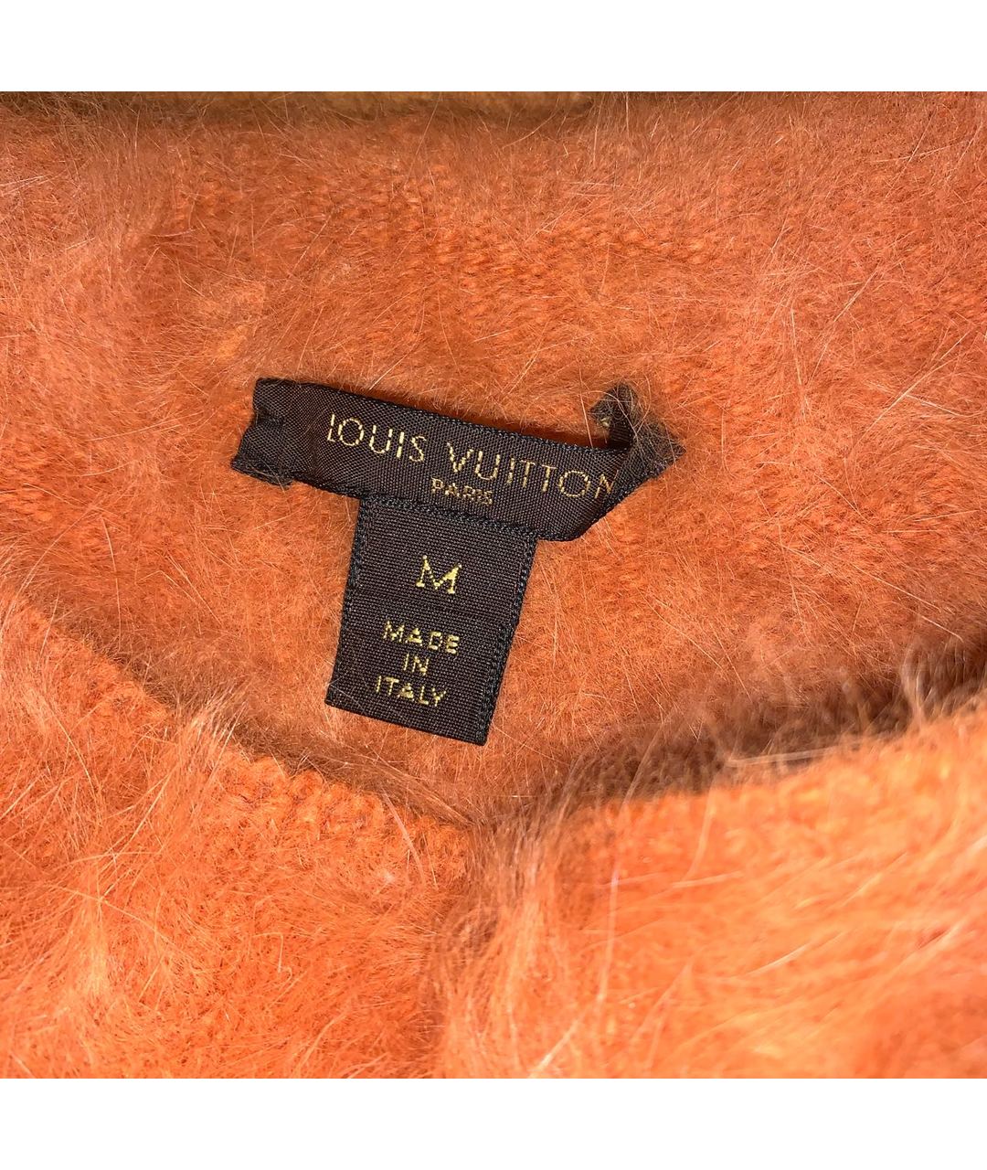 LOUIS VUITTON PRE-OWNED Коралловый меховой джемпер / свитер, фото 7
