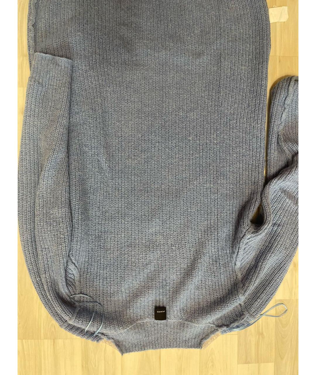 PINKO Голубой полиамидовый джемпер / свитер, фото 3