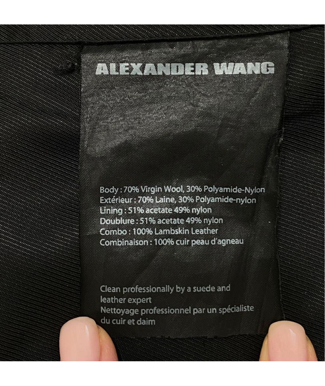ALEXANDER WANG Черный шерстяной жакет/пиджак, фото 6