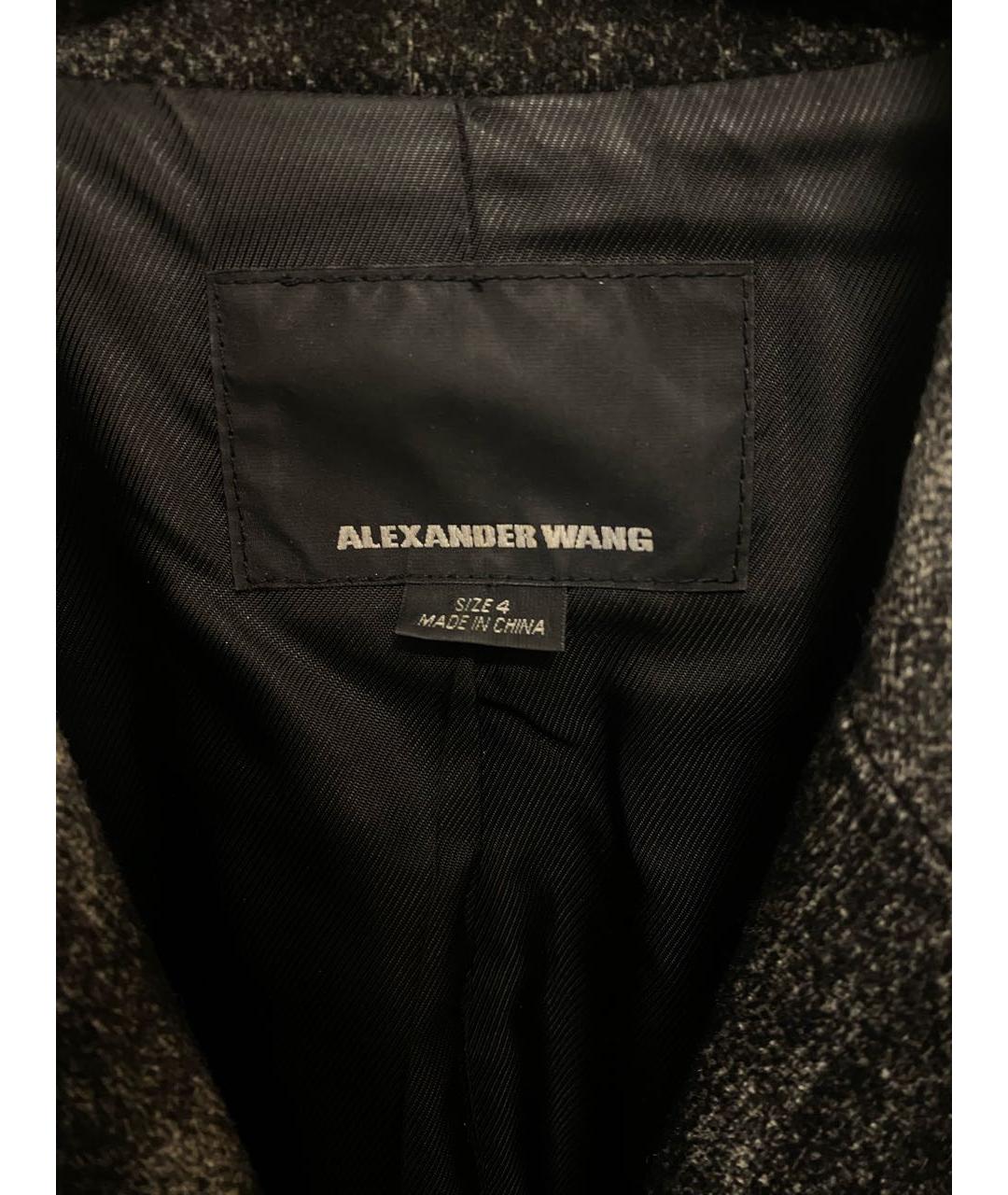 ALEXANDER WANG Черный шерстяной жакет/пиджак, фото 4