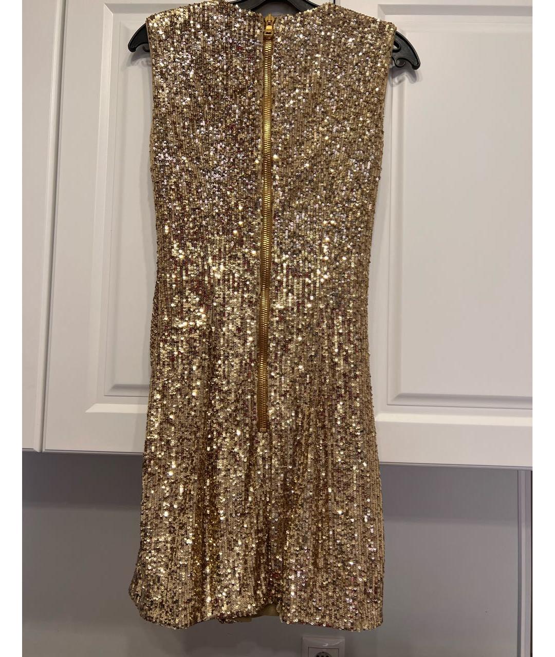 BALMAIN Золотое платье, фото 2
