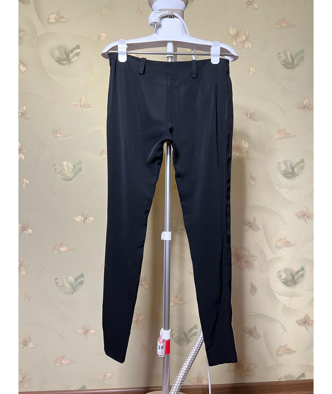 BALENCIAGA Черные полиэстеровые брюки узкие, фото 2