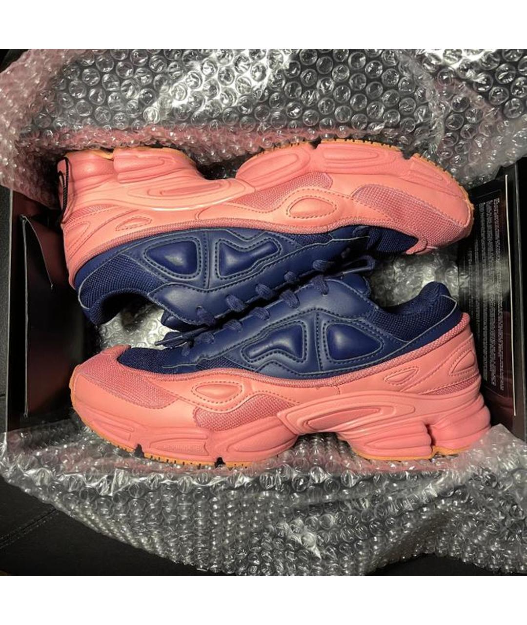 ADIDAS X RAF SIMONS Темно-синие текстильные низкие кроссовки / кеды, фото 7