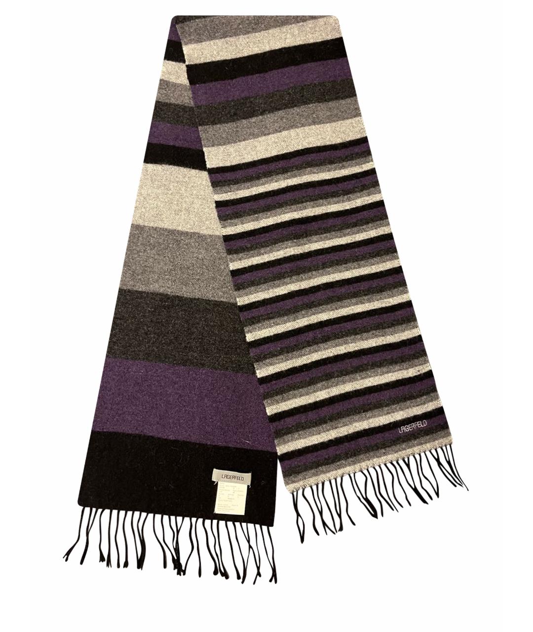 KARL LAGERFELD Мульти шерстяной шарф, фото 1