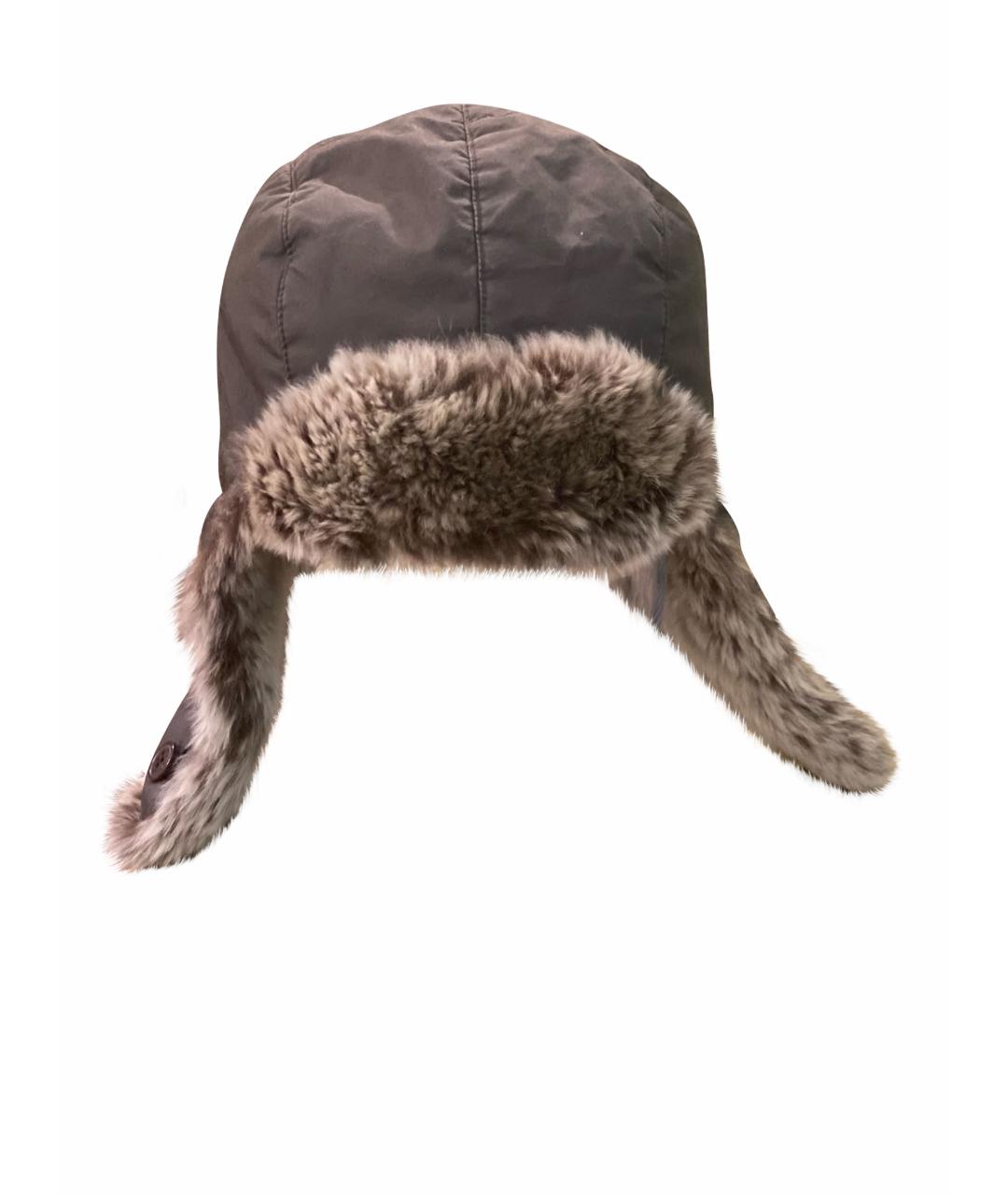 WOOLRICH Черная хлопковая шапка, фото 1