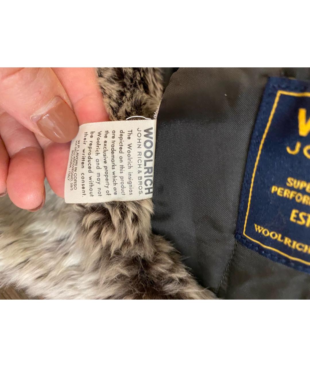 WOOLRICH Черная хлопковая шапка, фото 4