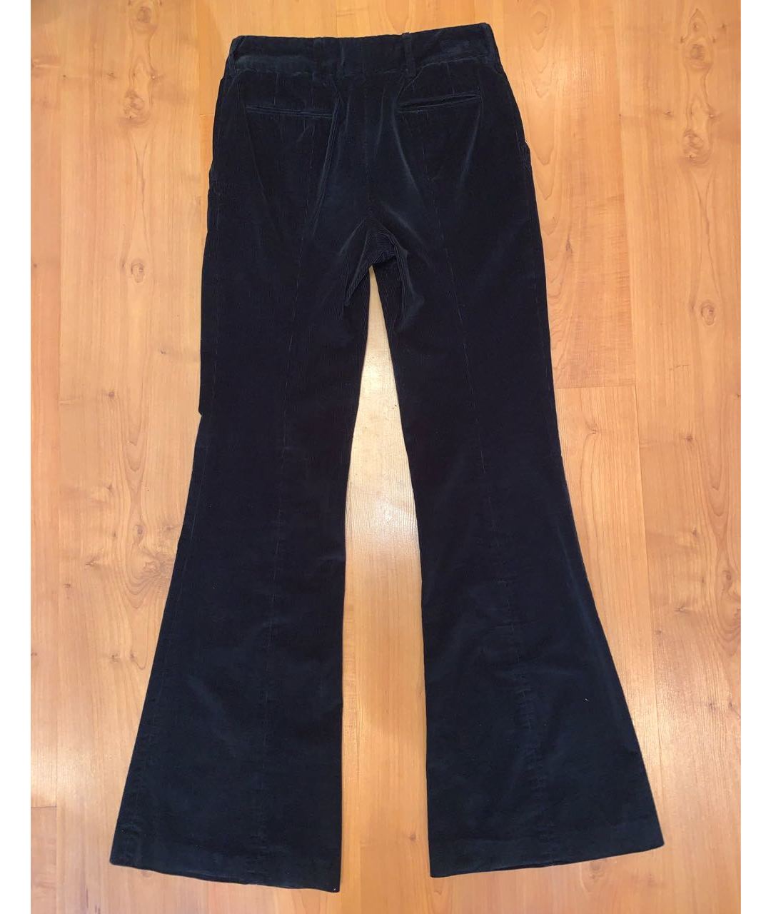 PRADA Черные хлопко-эластановые брюки широкие, фото 2