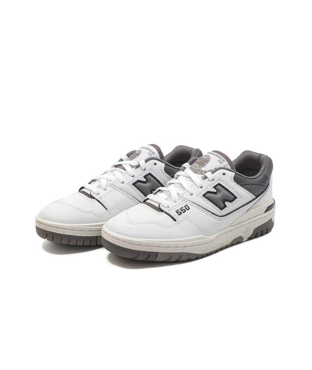 NEW BALANCE Серые кожаные кроссовки, фото 2