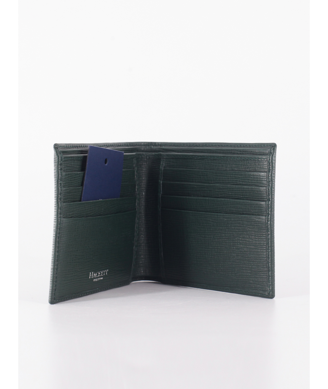 HACKETT Зеленый кожаный кошелек, фото 2