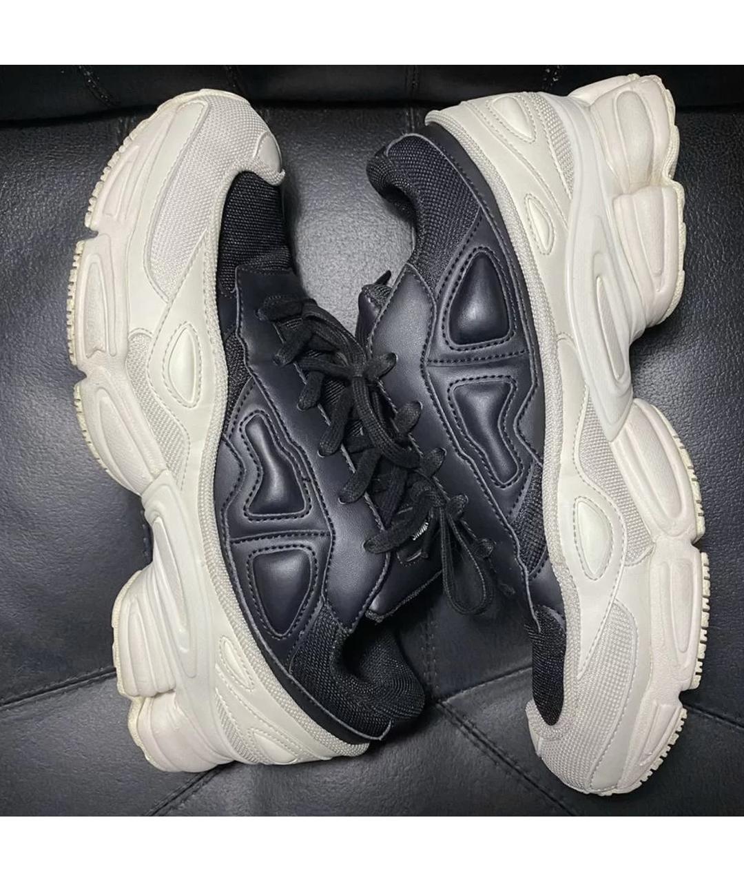 ADIDAS X RAF SIMONS Белые текстильные низкие кроссовки / кеды, фото 5