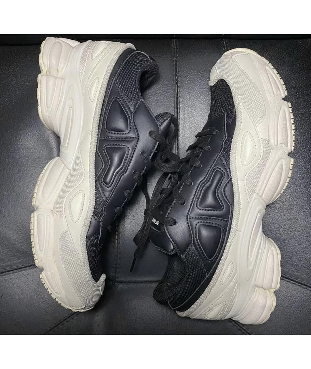 ADIDAS X RAF SIMONS Белые текстильные низкие кроссовки / кеды, фото 4