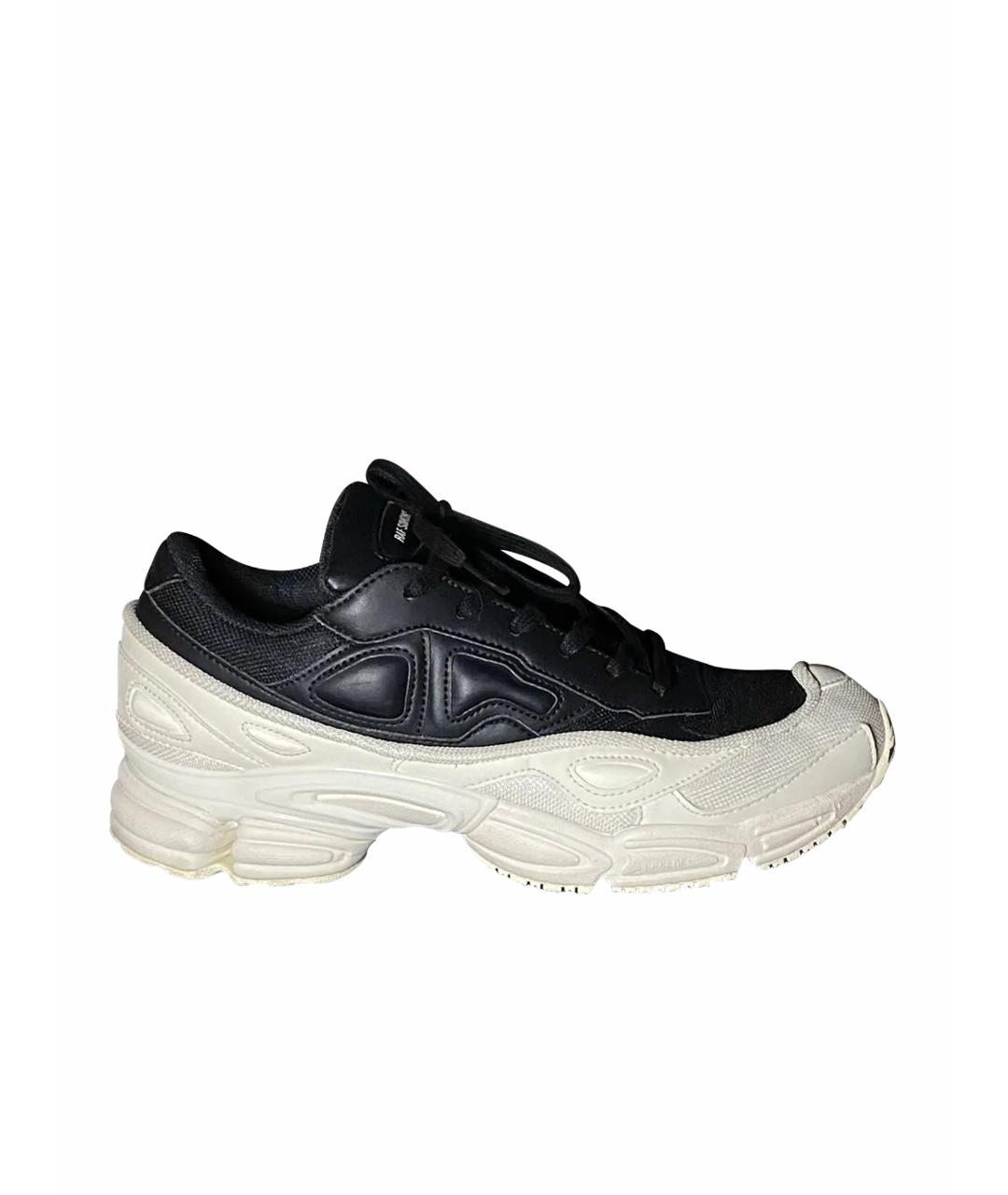 ADIDAS X RAF SIMONS Белые текстильные низкие кроссовки / кеды, фото 1
