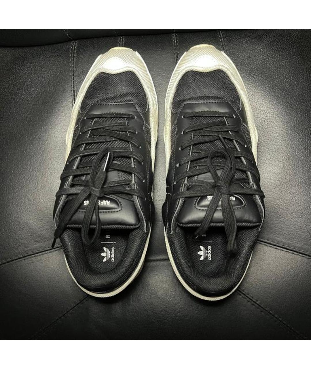 ADIDAS X RAF SIMONS Белые текстильные низкие кроссовки / кеды, фото 4