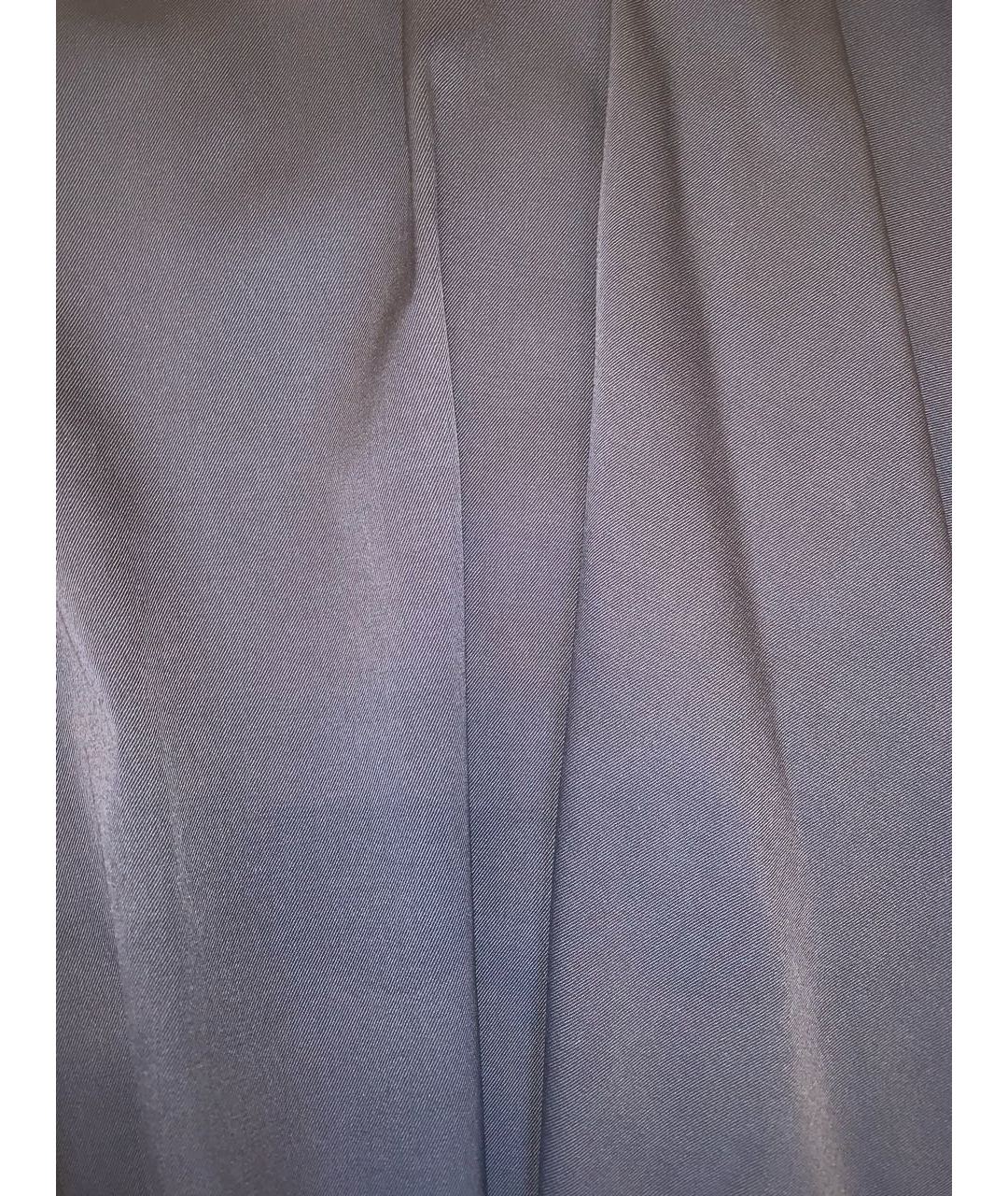 CELINE PRE-OWNED Антрацитовая шерстяная юбка миди, фото 4