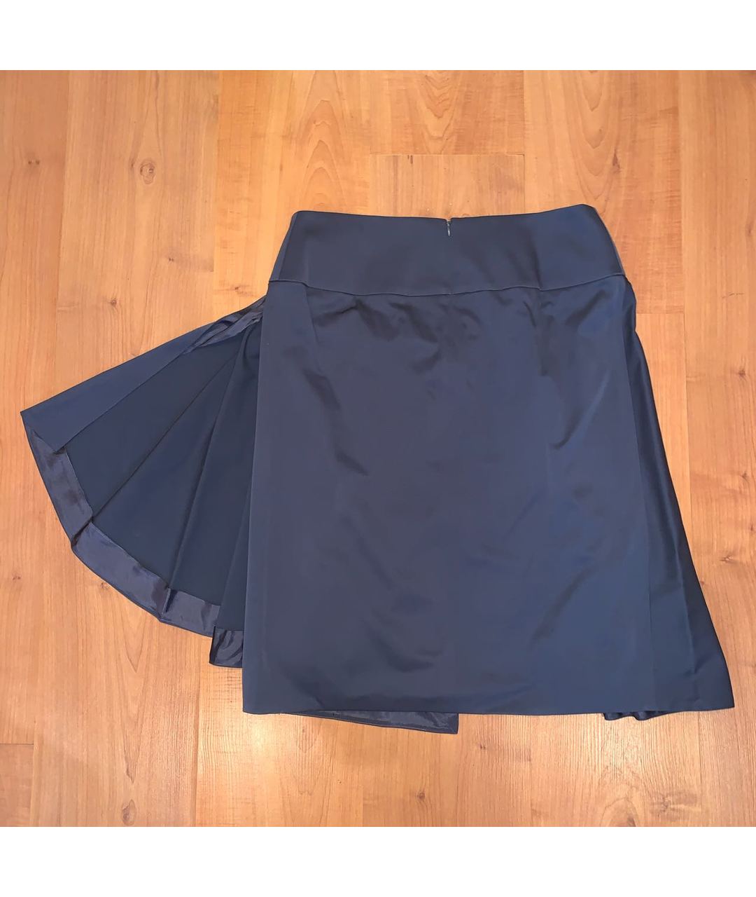 CELINE PRE-OWNED Антрацитовая шерстяная юбка миди, фото 2