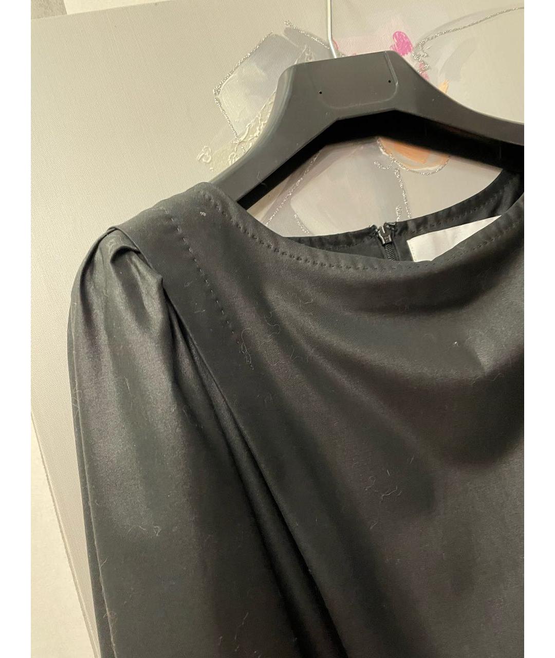 DESIGNERS REMIX Черное вискозное коктейльное платье, фото 4