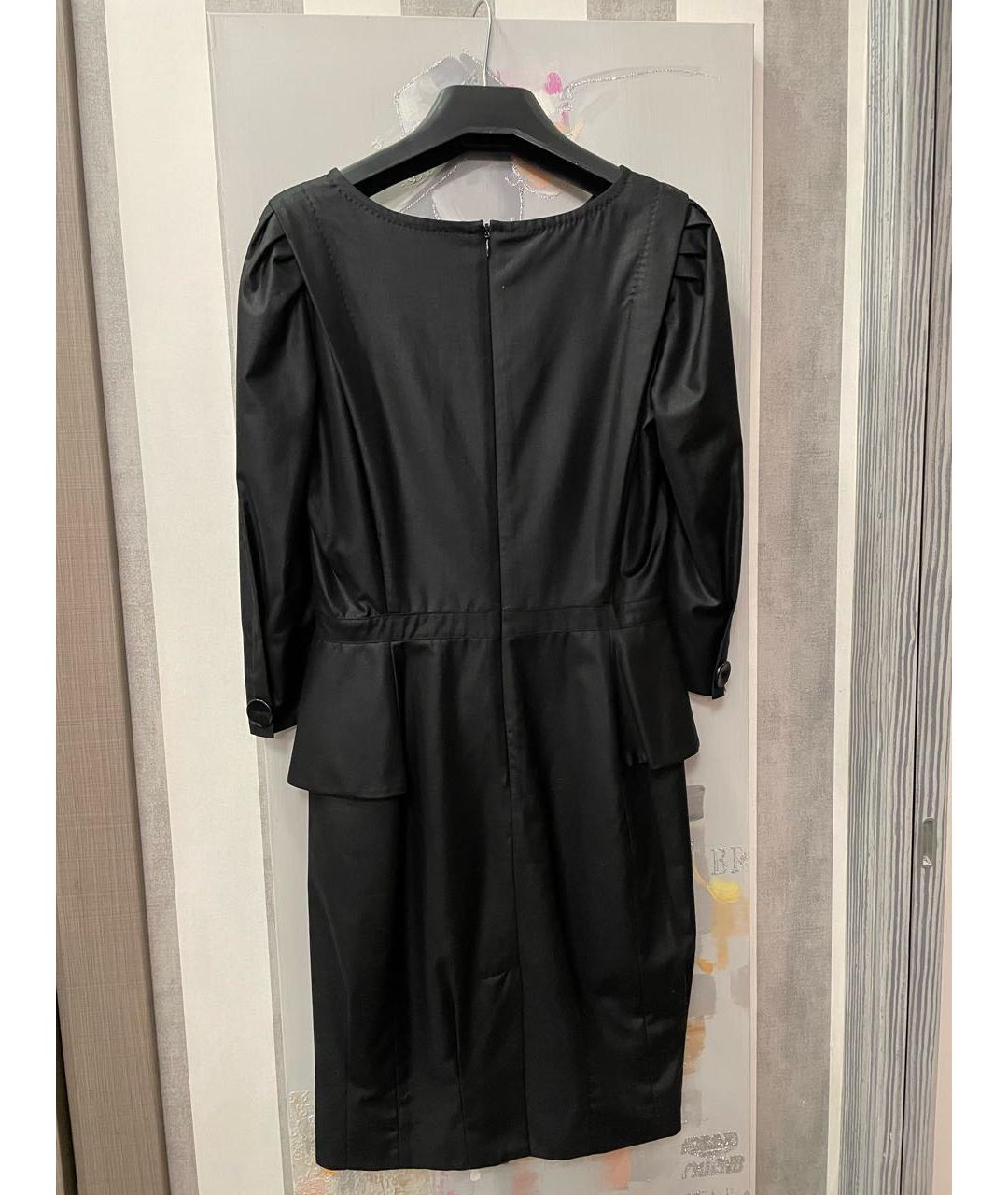 DESIGNERS REMIX Черное вискозное коктейльное платье, фото 2