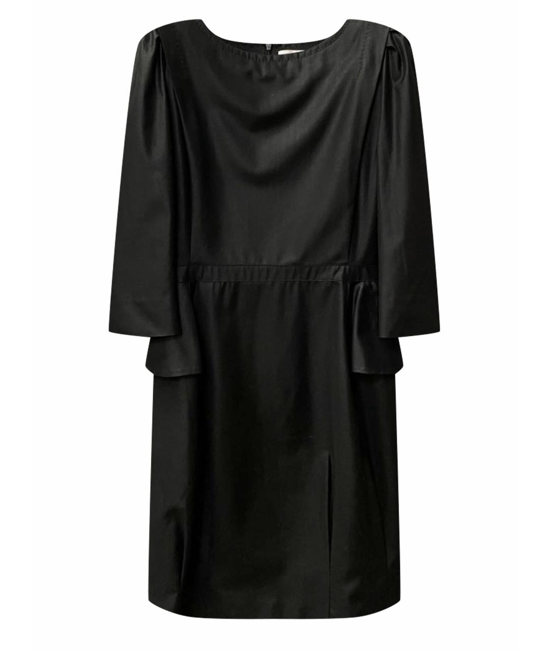 DESIGNERS REMIX Черное вискозное коктейльное платье, фото 1