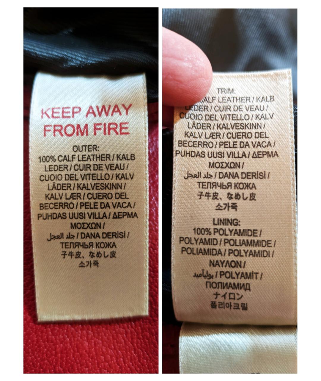 BURBERRY Красная кожаная сумка с короткими ручками, фото 6