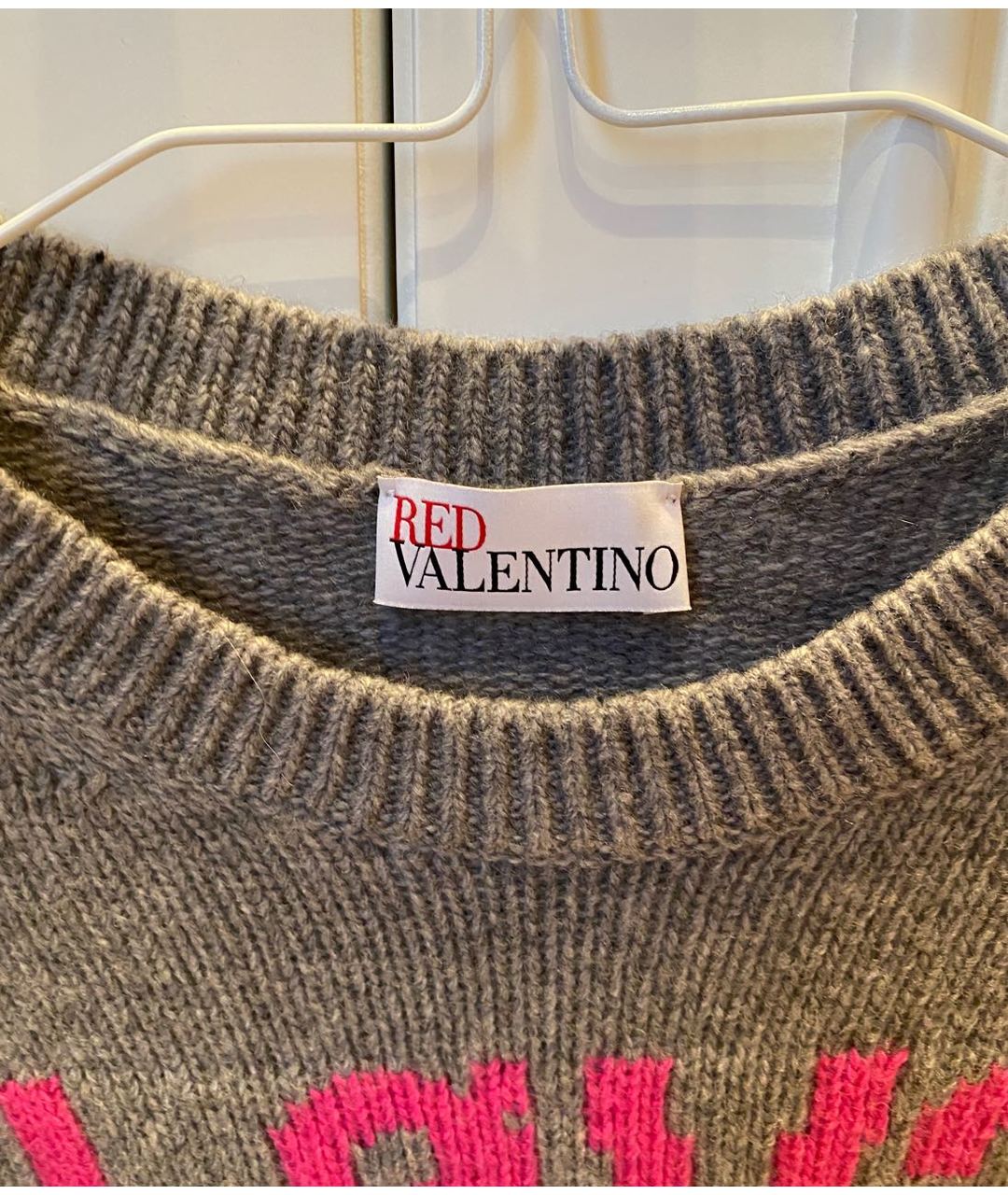 RED VALENTINO Серый шерстяной джемпер / свитер, фото 3