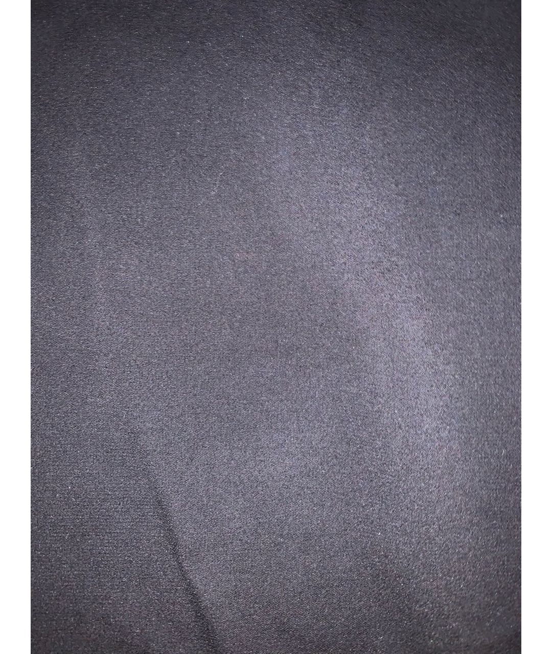CHANEL PRE-OWNED Черные шелковые прямые брюки, фото 4
