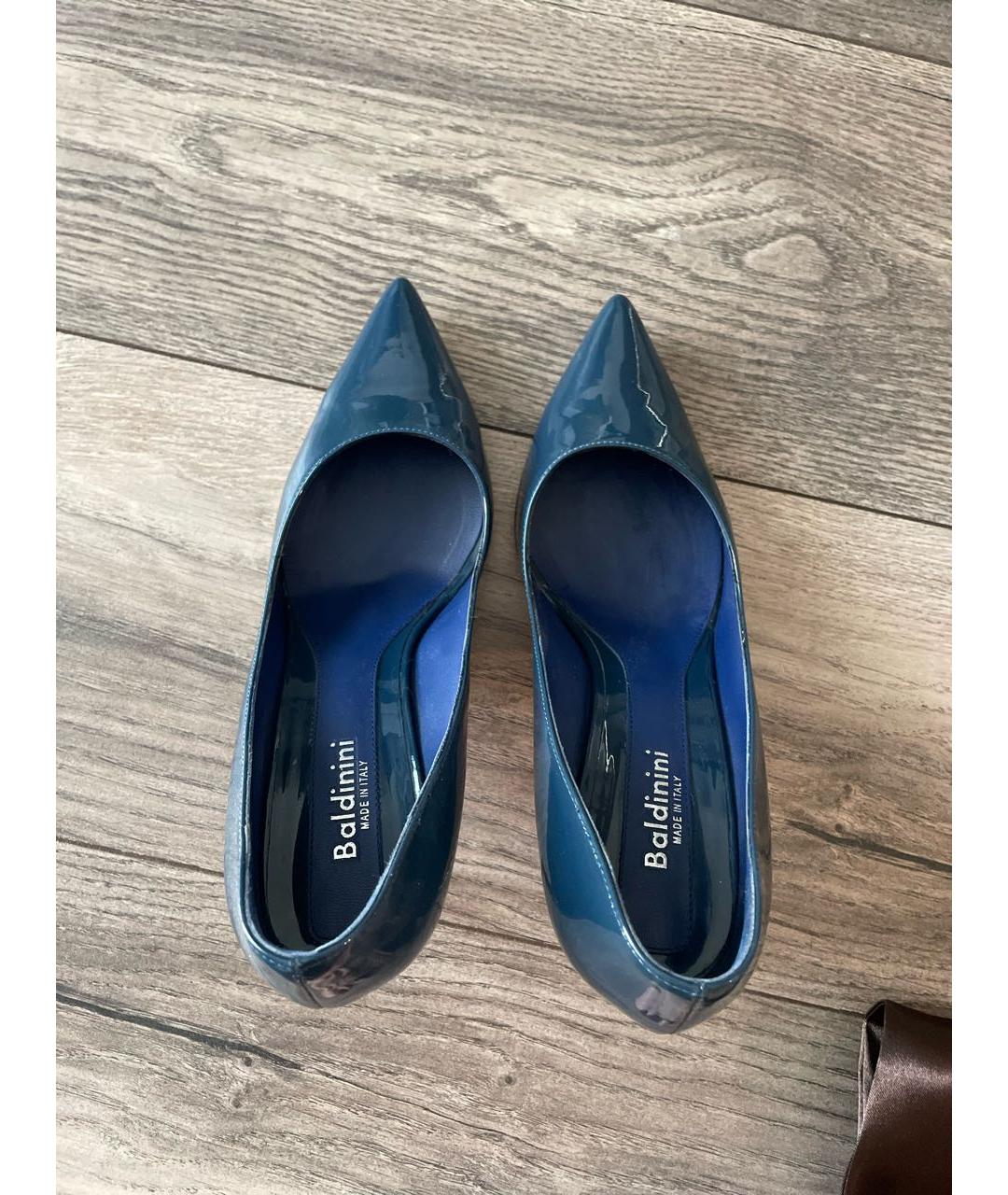 BALDININI Синие кожаные туфли, фото 3