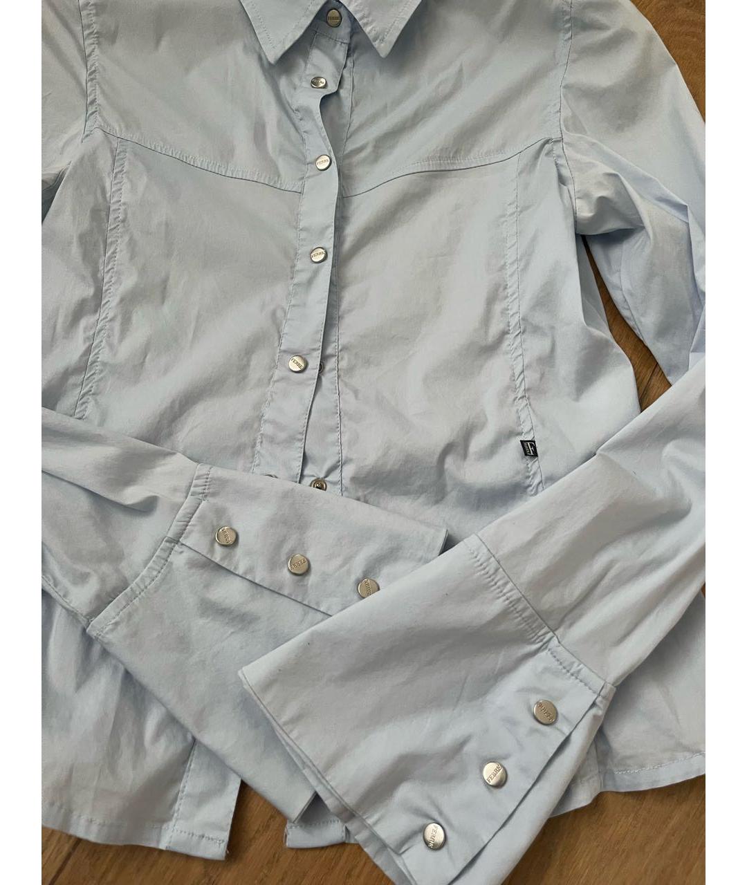 GIANFRANCO FERRE Голубая хлопковая рубашка, фото 3