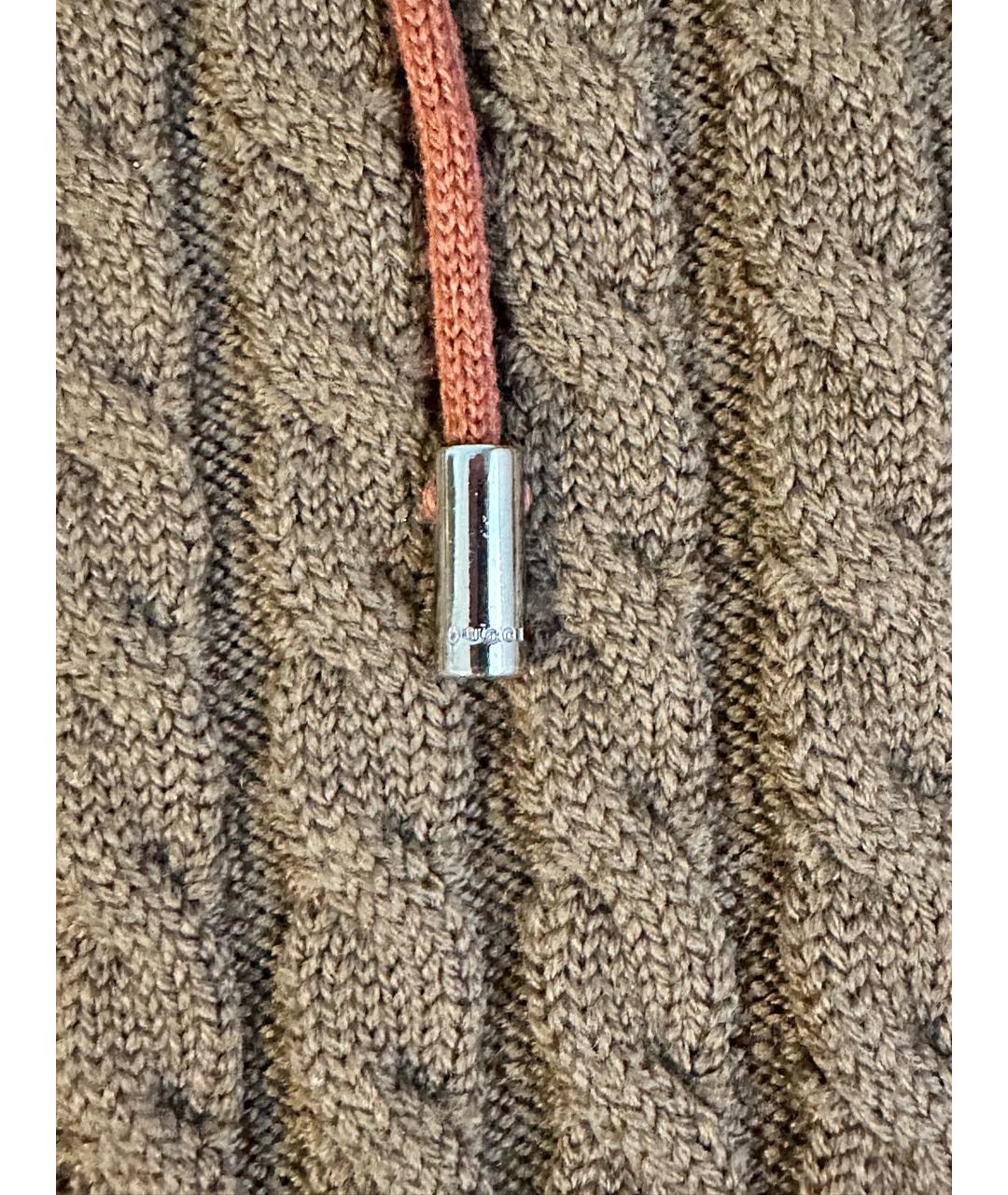 GUCCI Коричневая шерстяная жилетка, фото 7