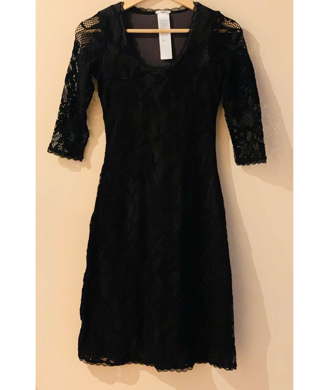 WOLFORD Черное полиамидовое коктейльное платье, фото 9