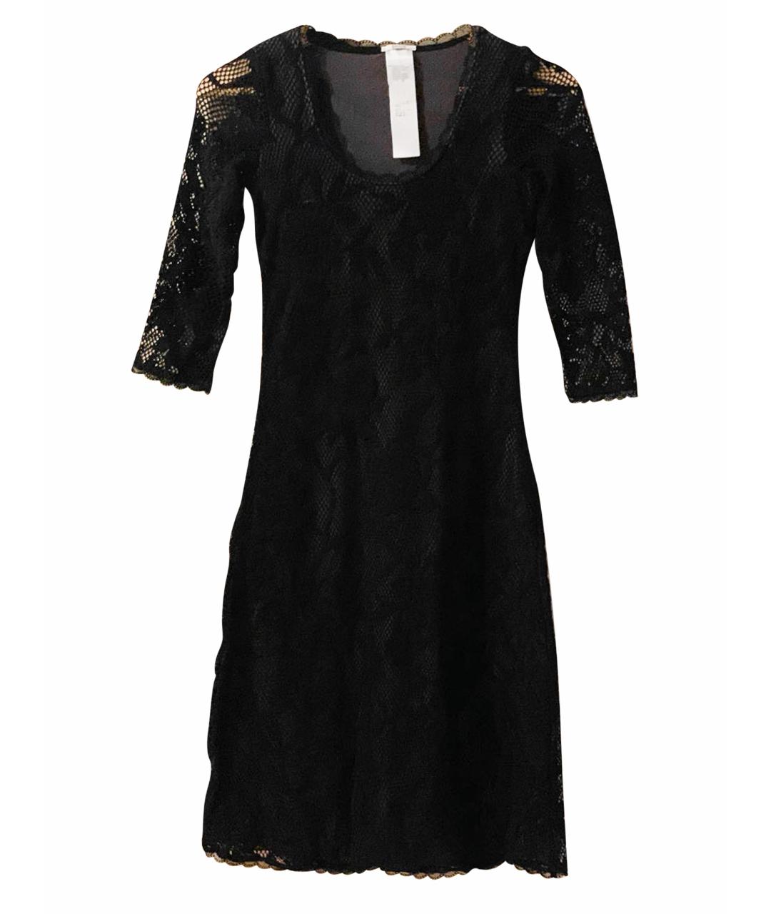 WOLFORD Черное полиамидовое коктейльное платье, фото 1