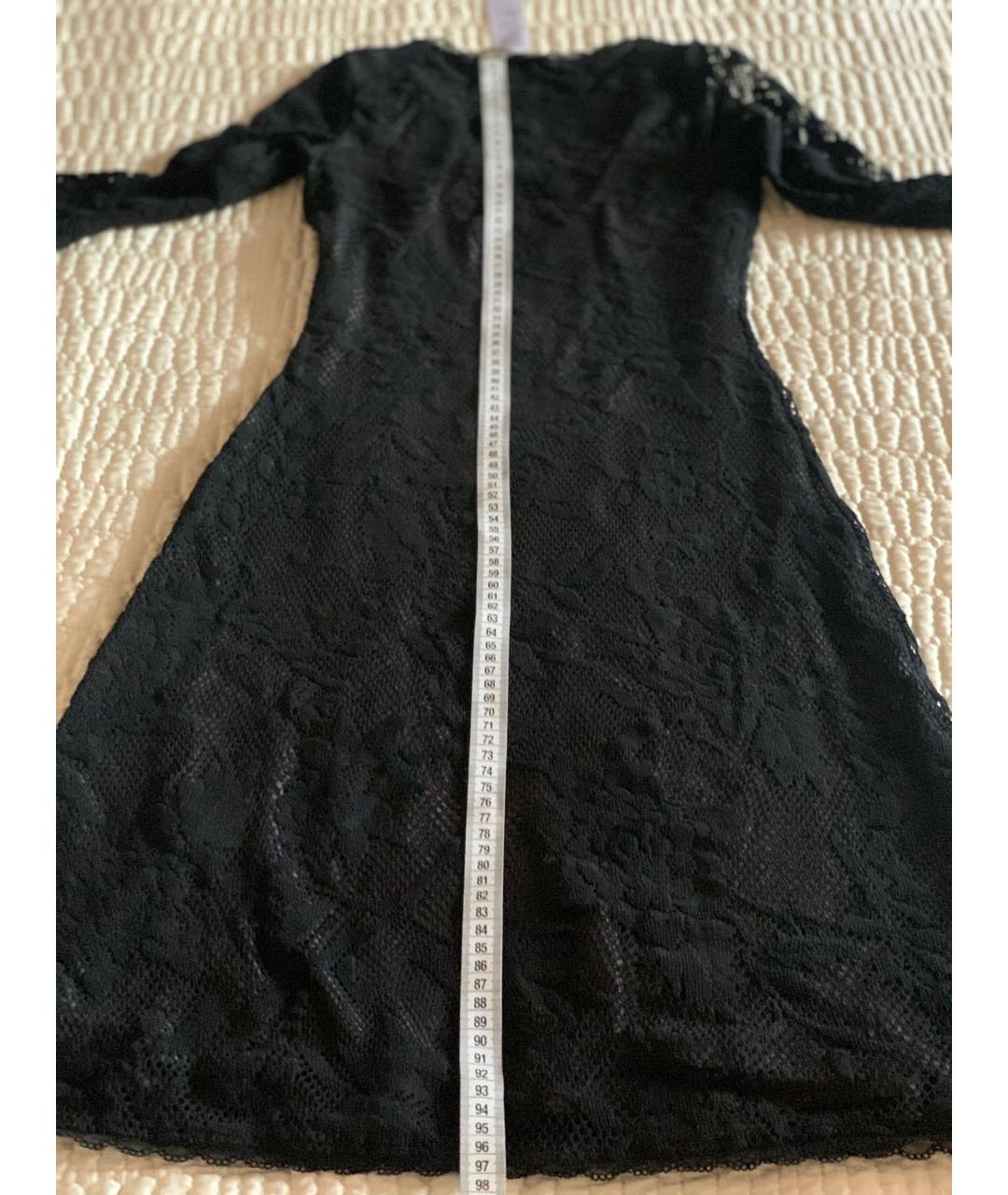 WOLFORD Черное полиамидовое коктейльное платье, фото 6