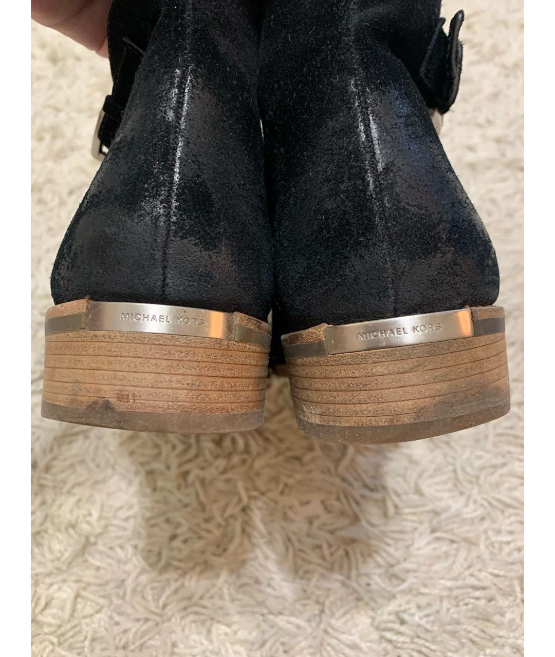 MICHAEL KORS Черные замшевые ботинки, фото 7