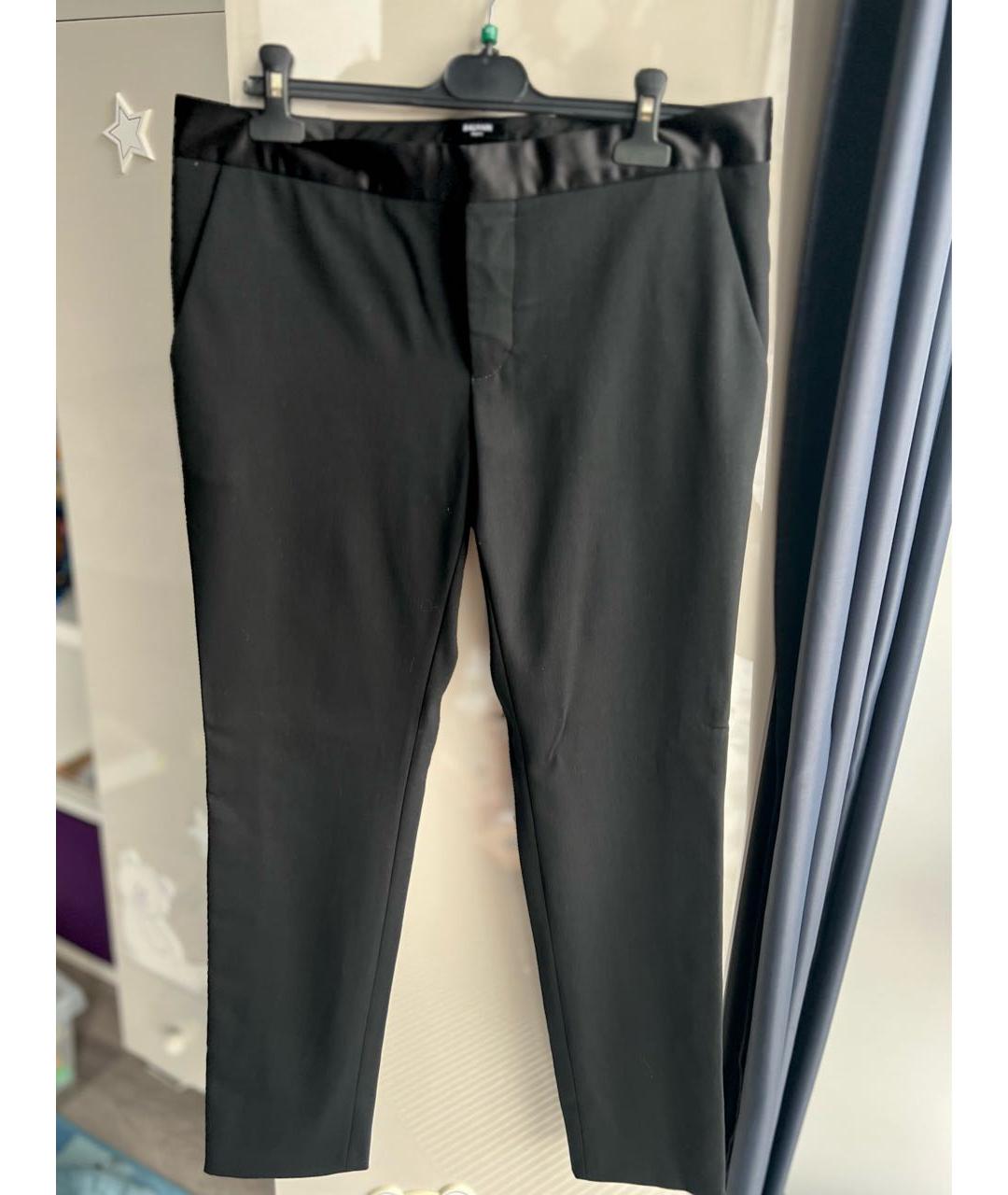 BALMAIN Черные шерстяные брюки чинос, фото 9