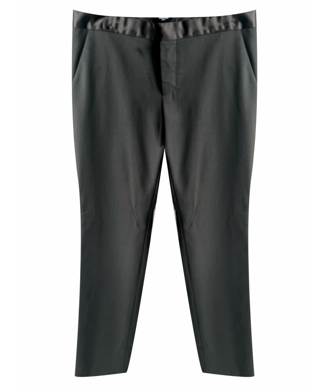 BALMAIN Черные шерстяные брюки чинос, фото 1