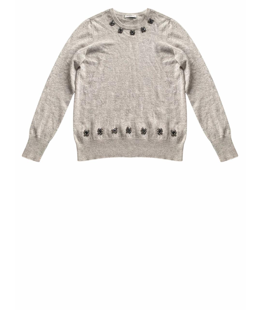 EQUIPMENT Серый кашемировый джемпер / свитер, фото 1
