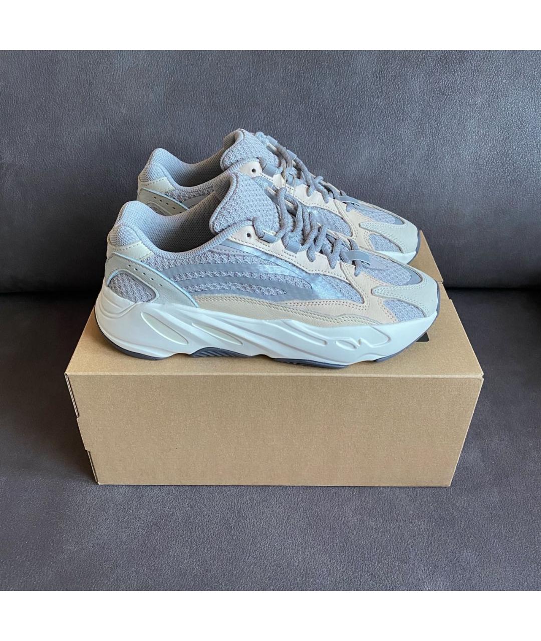 ADIDAS YEEZY Серые текстильные кроссовки, фото 4