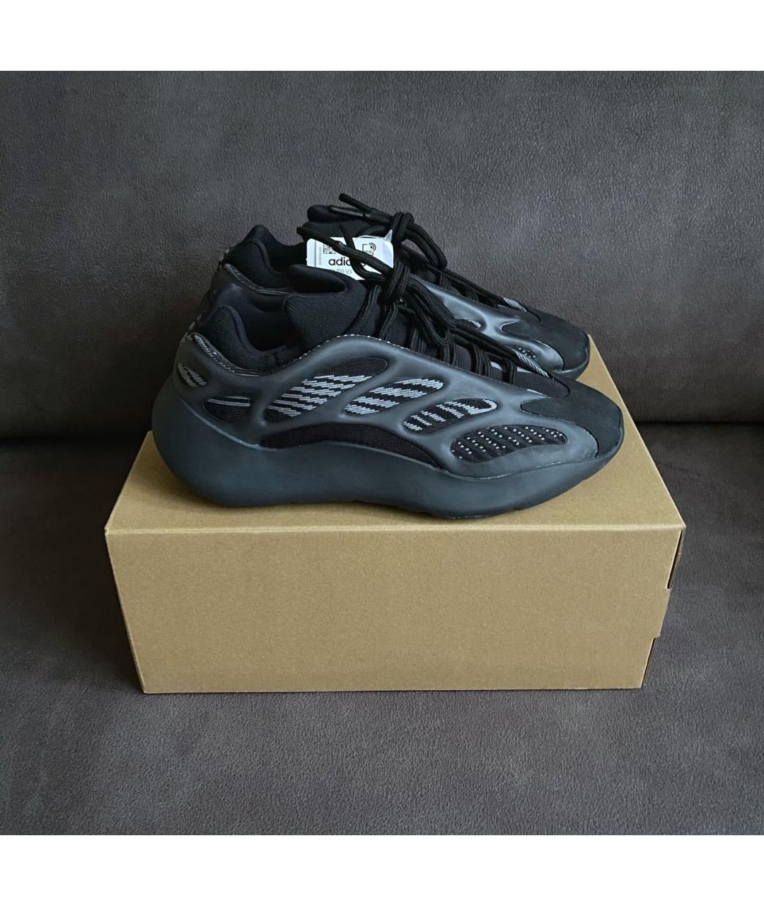 ADIDAS YEEZY Черные текстильные кроссовки, фото 4