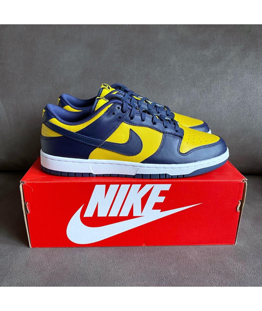 NIKE Мульти кожаные низкие кроссовки / кеды, фото 4