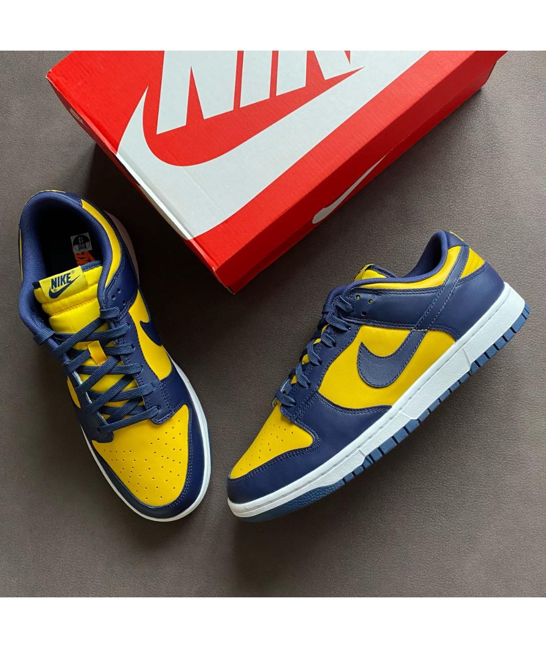 NIKE Мульти кожаные низкие кроссовки / кеды, фото 5
