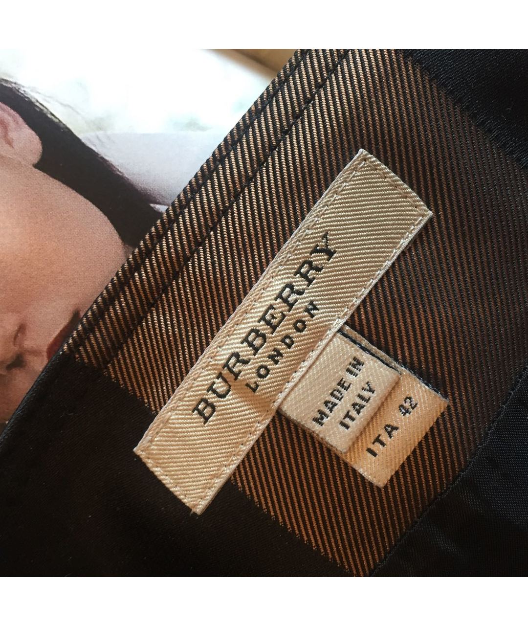 BURBERRY LONDON Мульти полиэстеровая юбка миди, фото 2
