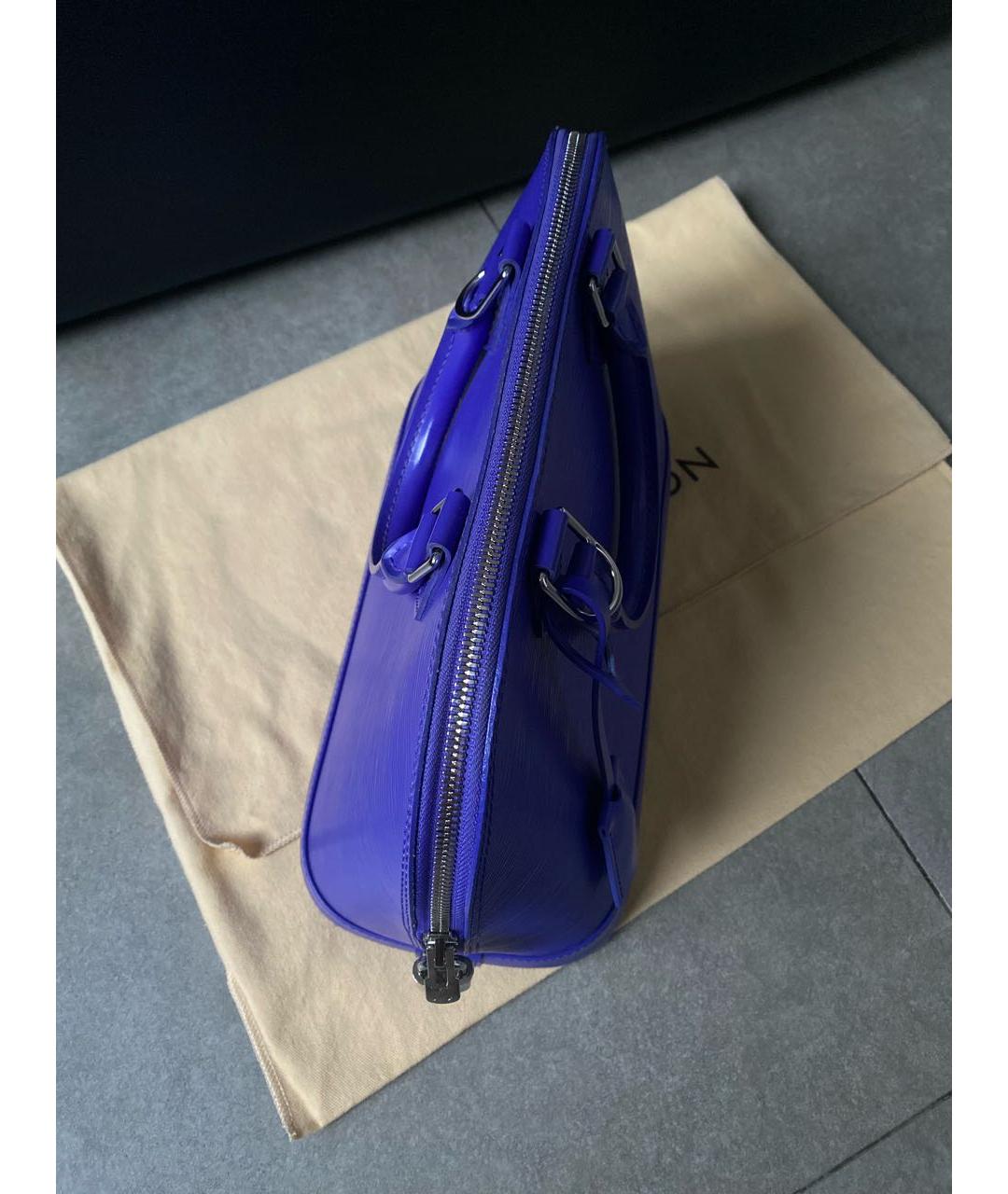 LOUIS VUITTON PRE-OWNED Фиолетовая кожаная сумка с короткими ручками, фото 2